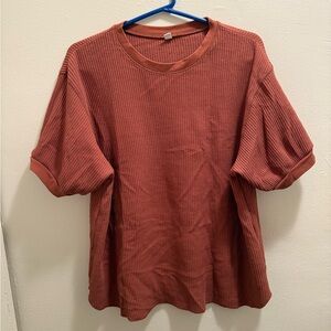 Two Uniqlo Waffle Knit Shirts 🧇👚